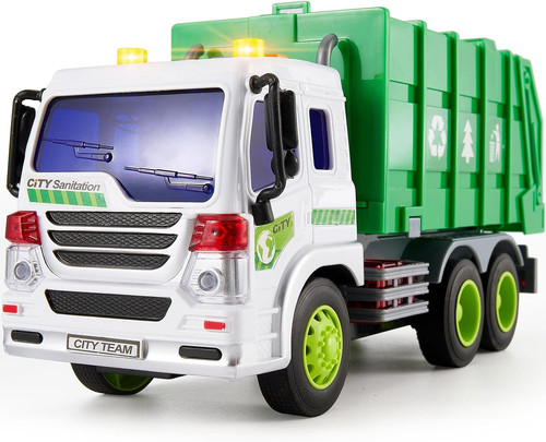 Hersity garbage truck - truck, bin