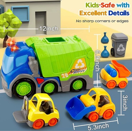 Busy city garbage truck - city, toy