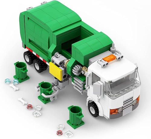 Garbage service truck lorry - truck, &