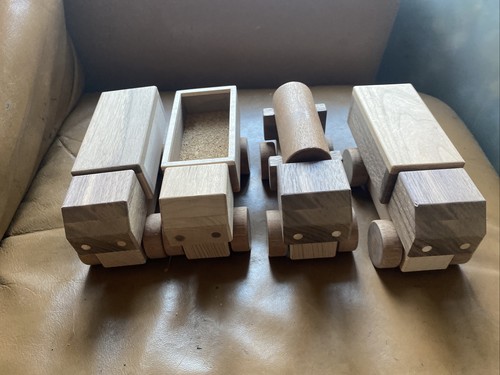 Bin hand made wooden - x,