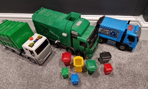 10pcs garbage trucks and - garbage,