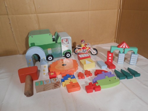 Wooden toys collection bin - toys,